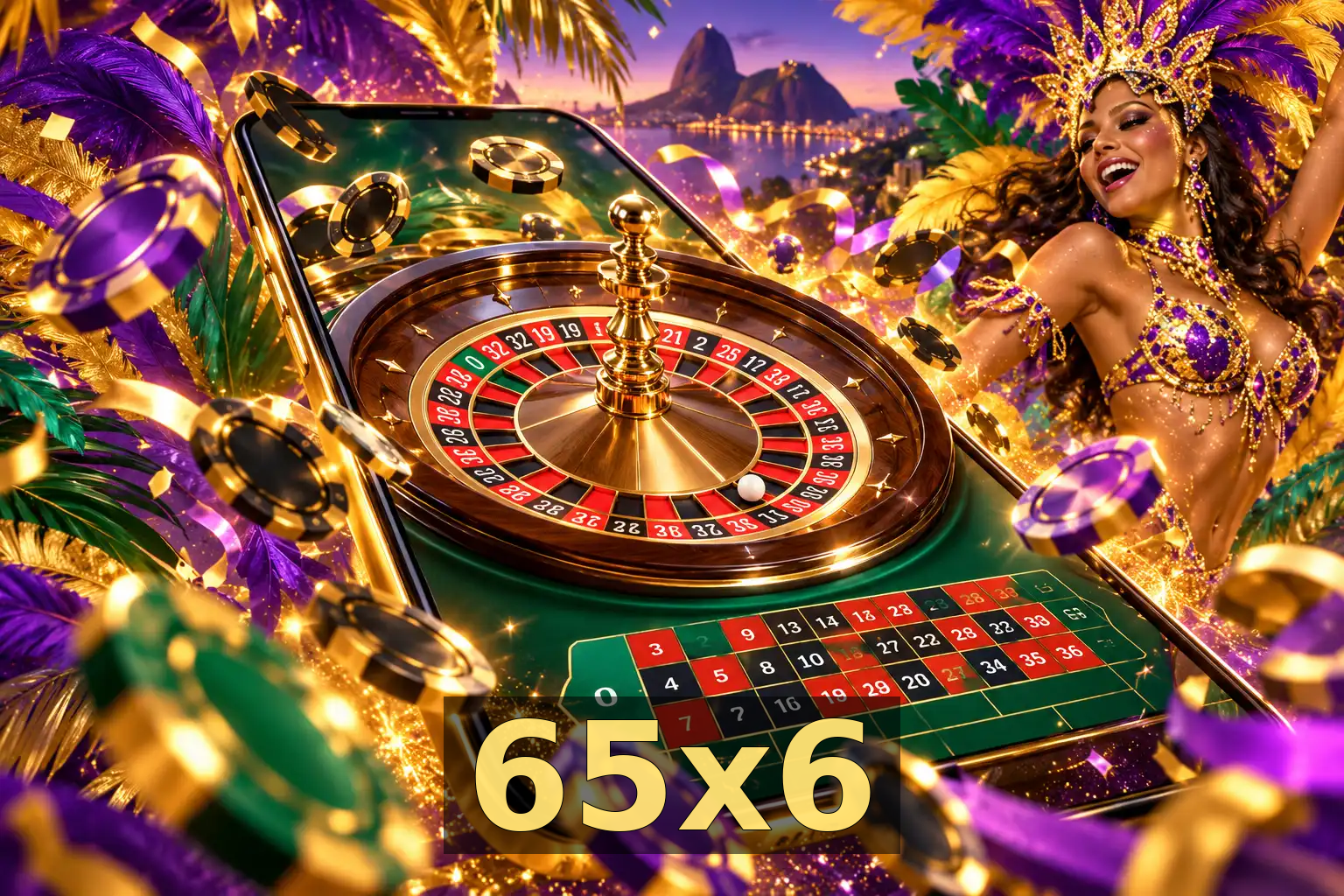 Variedade de jogos disponíveis na plataforma 65x6